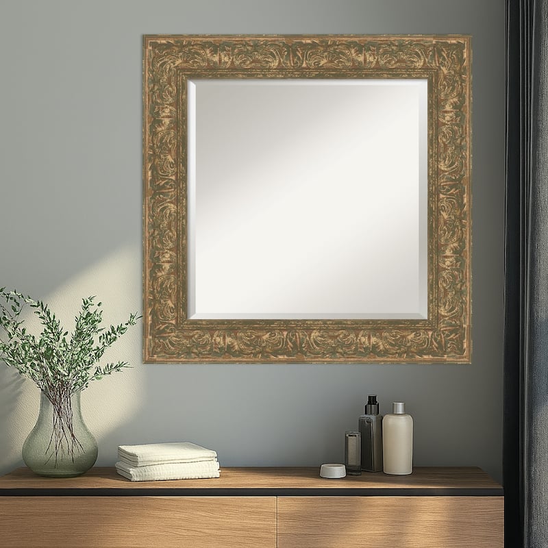 Luxe Beveled Framed Wall Mirror