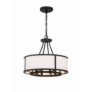 Crystorama Lighting Group BRY-8004 Bryant 4 Light 18" Wide Drum