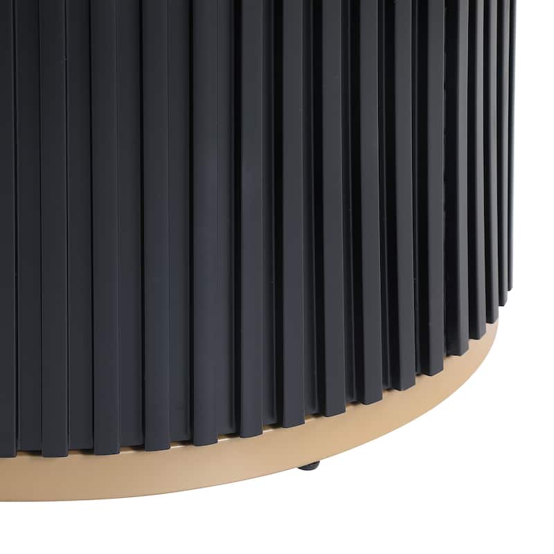 Christopher Knight Home - Malcolm Round Pedestal Dining Table - Black