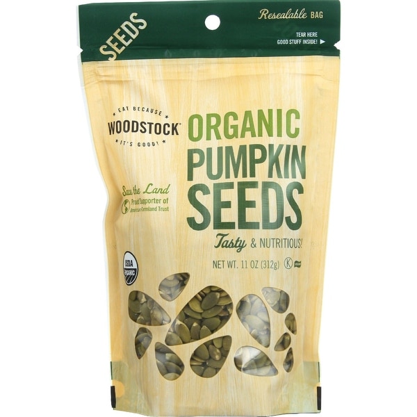 Woodstock Organic Pumpkin Seeds - Case of 8 - 11 oz.