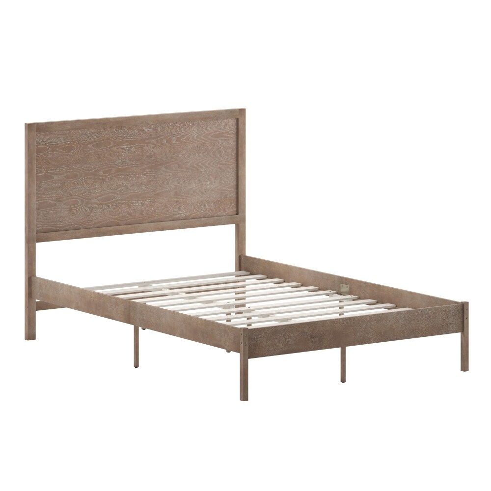 Leah classic top wood platform bed