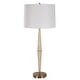 preview thumbnail 3 of 4, Uttermost Palu Travertine Table Lamp - 38"H,   Shade 11"H x 16"Dia.