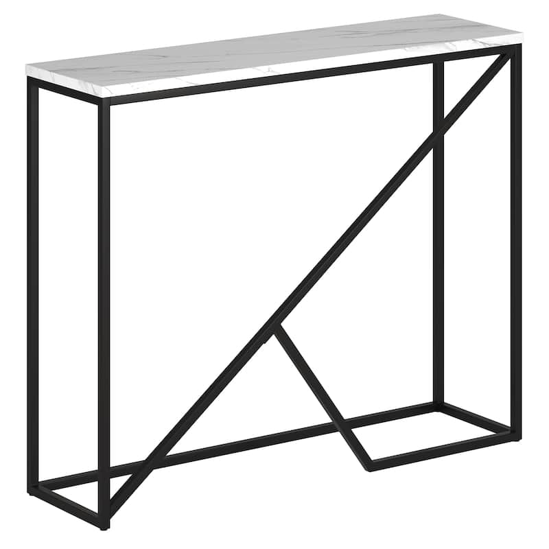 Stella 36" Wide Console Table with Faux Marble Top