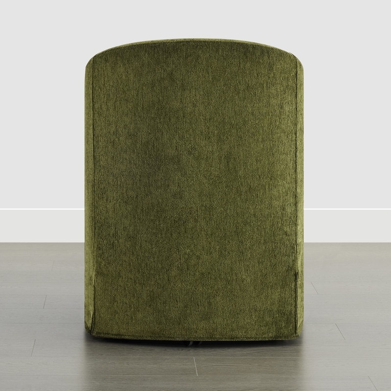 Spruce & Spring Modern Upholstered Dining Chair with Casters & Removable Slipcover