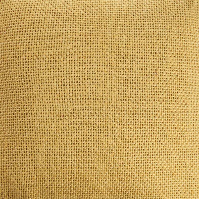 18" Cream Gold Solid Square Throw Pillow