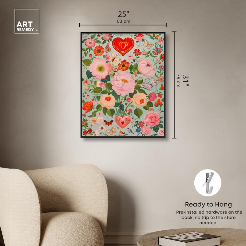 Festival of Flowers Canvas by Art Remedy