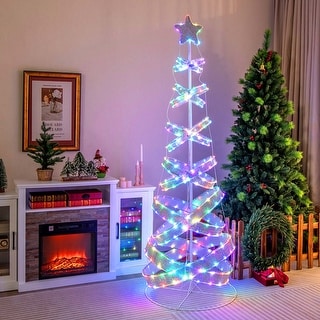 Spiral lighted trees for outdoors cheap