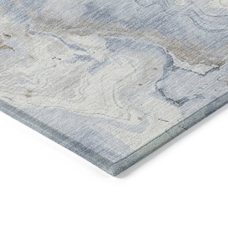 HomeRoots Abstract Transitional Rectangle Outdoor Rug
