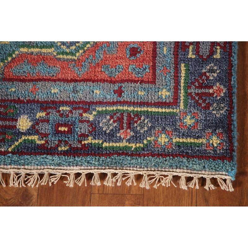 Blue Heriz Serapi Oriental Accent Rug Wool Carpet - 2'11"x 4'11"