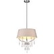 preview thumbnail 1 of 2, SAFAVIEH Lighting Waltz Adjustable 3-light Chrome Pendant - 17"x17"x17868"