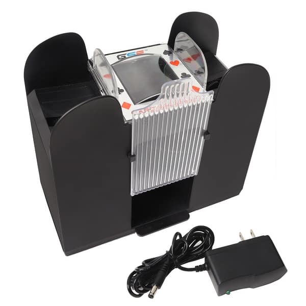 GSE™ 6Deck Casino Automatic Card Shuffler, AC/DCPower/Battery