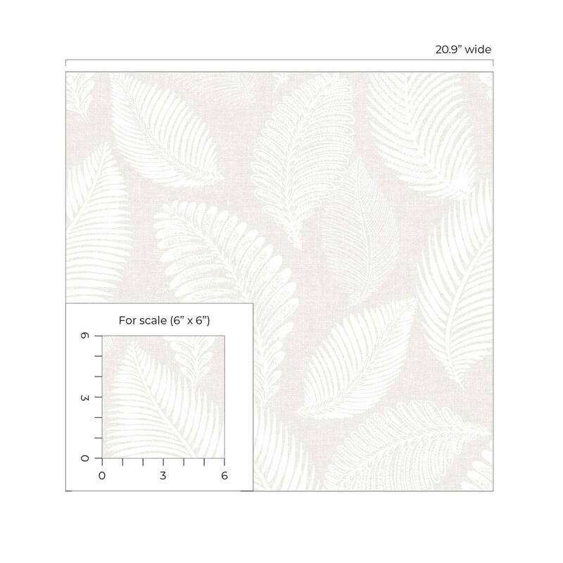Seabrook Designs Tossed Leaves Nonwoven Unpasted Wallpaper