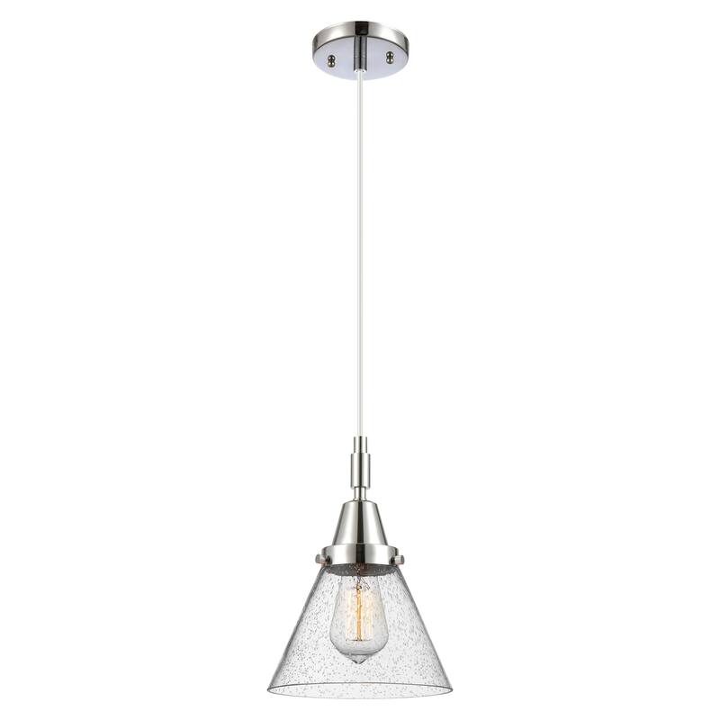 Innovations Lighting 447-1P-G44 Cone 8" Wide Mini Pendant with Clear,