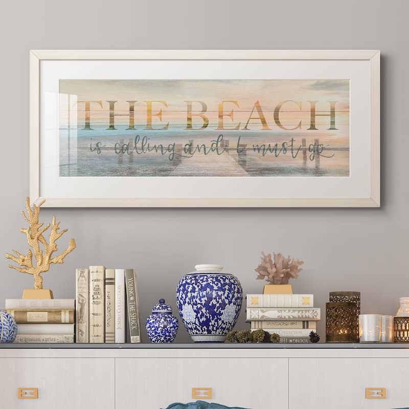 The Beach is Calling-Premium Gallery Framed Print