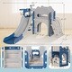 preview thumbnail 11 of 16, Toddler Slide, 7 in 1 Kids Indoor Slide for Toddler 1-3, Indoor Outdoor Baby Toddler Slide Playset Playground