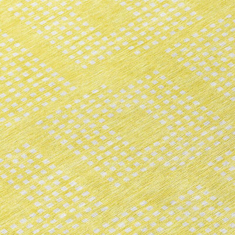 Machine Washable Indoor/ Outdoor Chantille Houndstooth Modern Rug