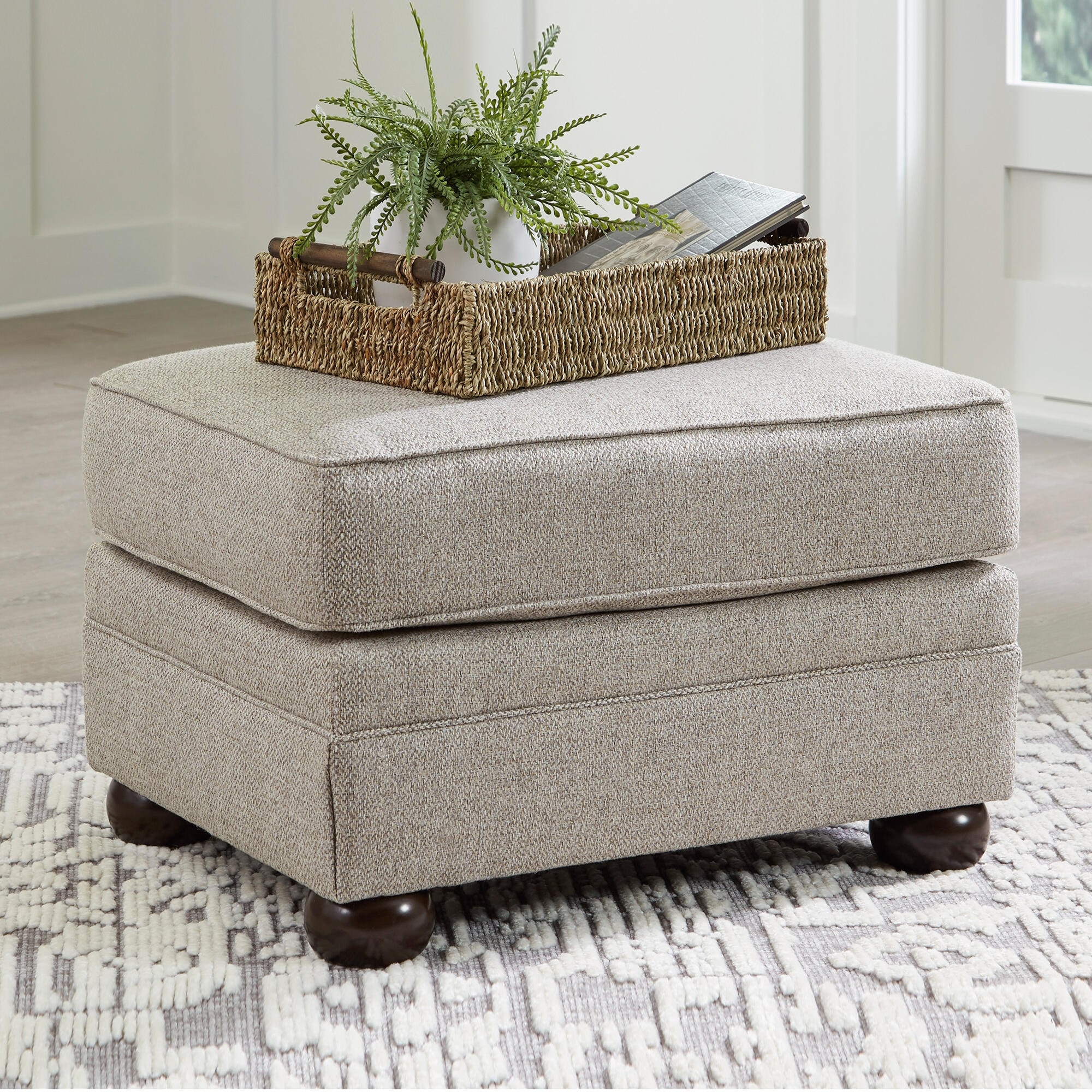 Signature Design by Ashley Gaelon Gray Ottoman
