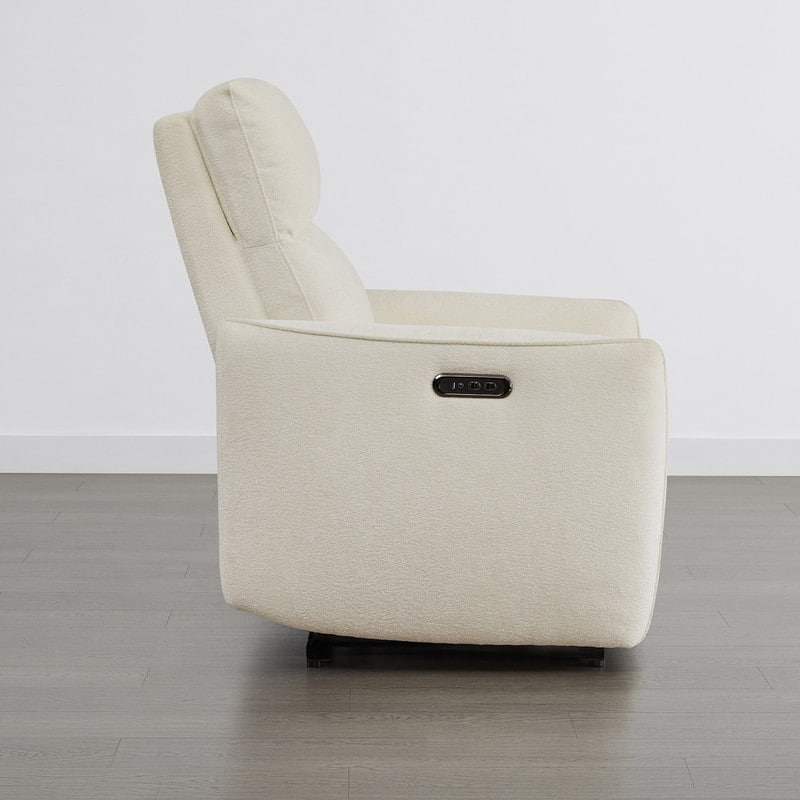 Spruce & Spring Dual Motors Power Lay Flat Recliner with Headrest