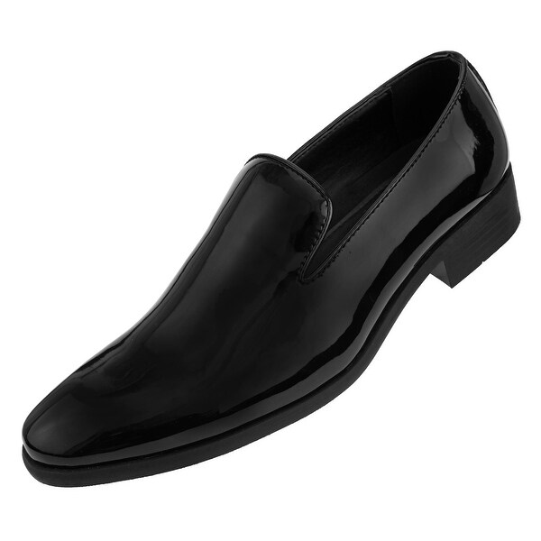 Shop Amali Men�s Patent High Shine Slip On Tuxedo Dress
