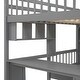 preview thumbnail 36 of 34, Full Over Twin Bunk Bed with Desk, Drawers and Shelves,Multifunctional Loft Bed With Storage
