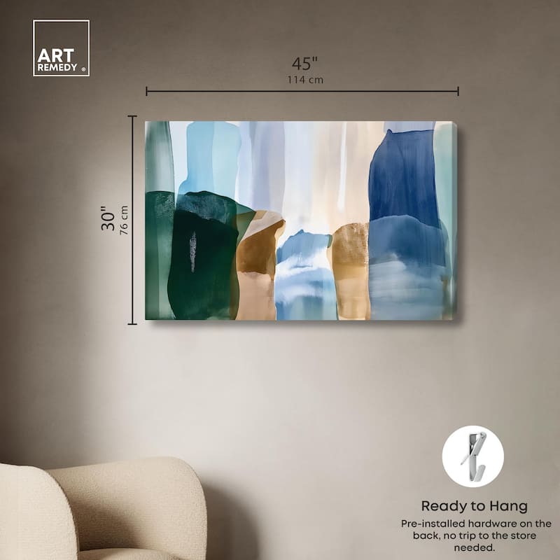 Contoured Calm II Canvas by Art Remedy, Gallery Wrapped