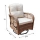 preview thumbnail 8 of 8, Scammon Bay 3-piece Wicker Swivel Conversation Set by Havenside Home