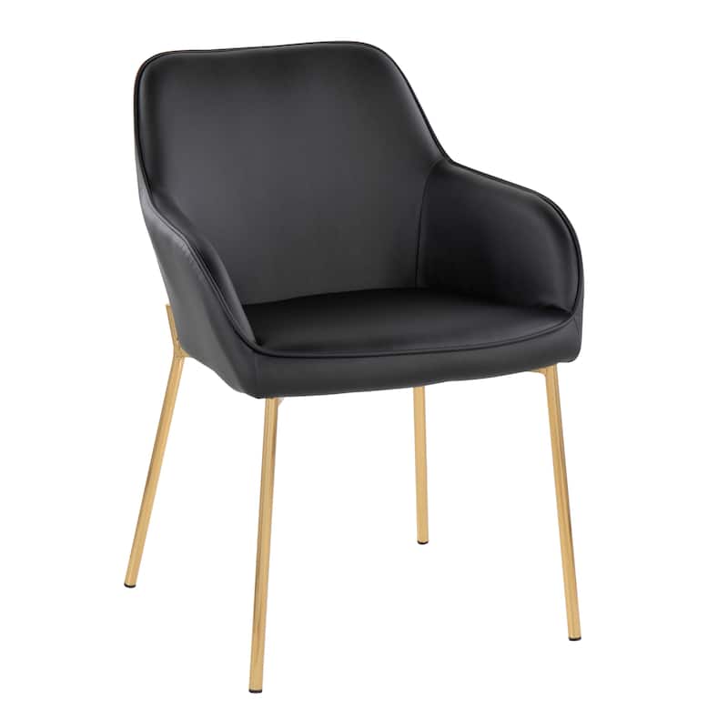 Silver Orchid Galotti Gold Upholstered Dining Chair (Set of 2)