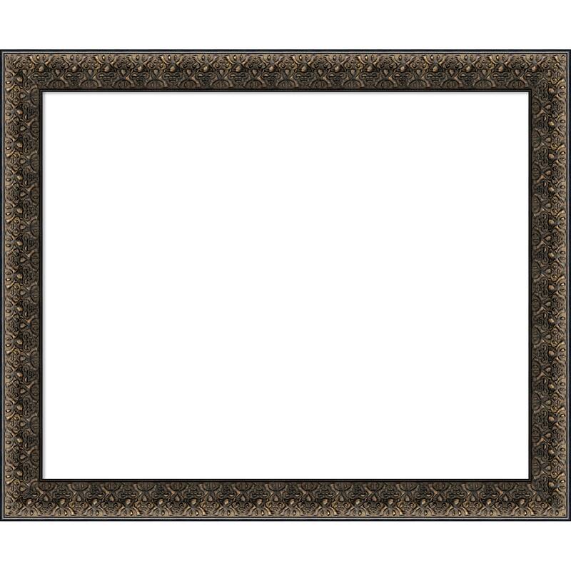 Amanti Art Intaglio Embossed Black Framed Dry Erase Magnetic Board