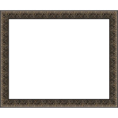 Amanti Art Intaglio Embossed Black Framed Dry Erase Magnetic Board