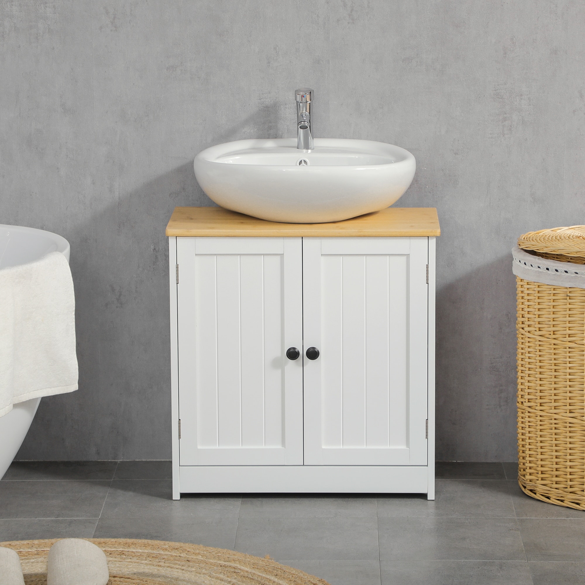 https://ak1.ostkcdn.com/images/products/is/images/direct/c4ec53cb2c0447c5fa7e05c42d435611063e5f67/kleankin-Modern-Bathroom-Sink-Cabinet%2C-Pedestal-Sink-Storage-Cabinet-with-Double-Doors-and-Adjustable-Shelf%2C-Bathroom-Vanity.jpg
