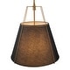 preview thumbnail 83 of 91, Mid Century 4-Light Conical Fabric Shade Lantern Pendant Ambient Light