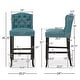 preview thumbnail 15 of 13, Foxwood Wingback Barstool (Set of 2) by Christopher Knight Home