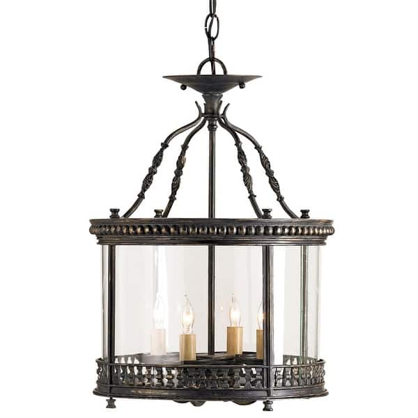 Shop Currey And Company 9045 Grayson 4 Light Ceiling Lantern With