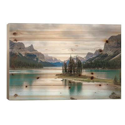 Reflection Print On Wood by Dan Sproul - Multi-Color