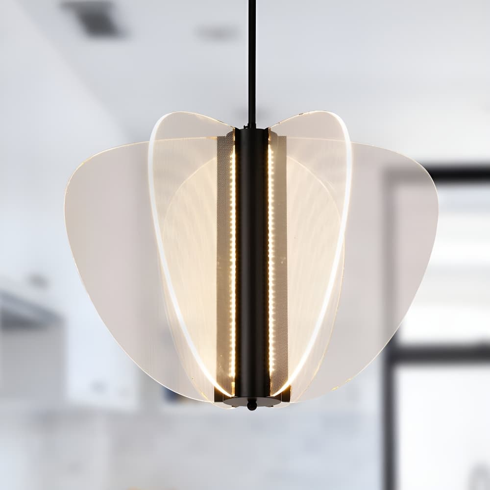 Acrylic LED Panel Butterfly Chandelier - High end Luxury Lamp