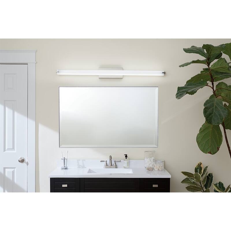 Kichler Lighting Transitional 49-inch Brushed Nickel LED Linear Bath/Vanity Light