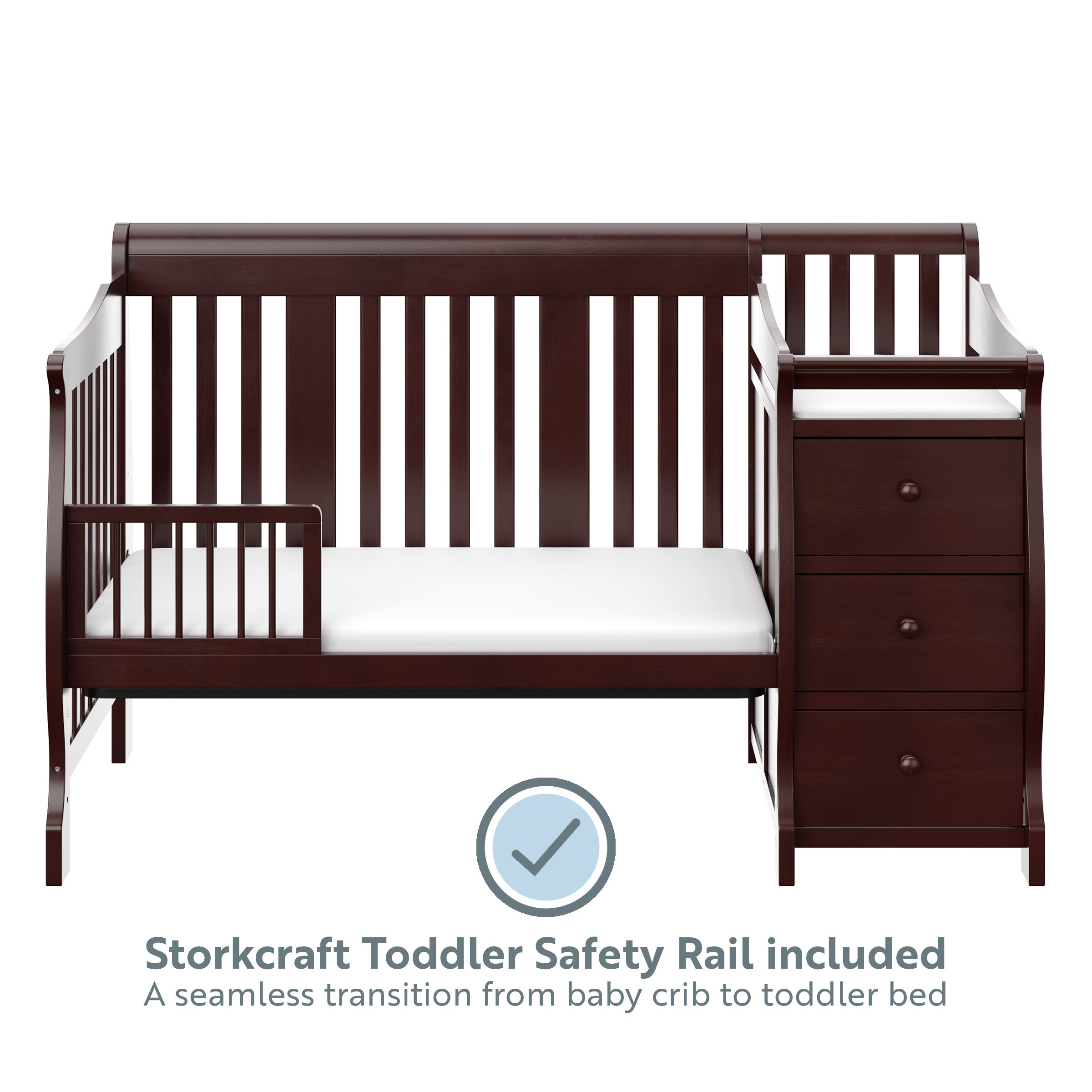 espresso 4 in 1 convertible crib