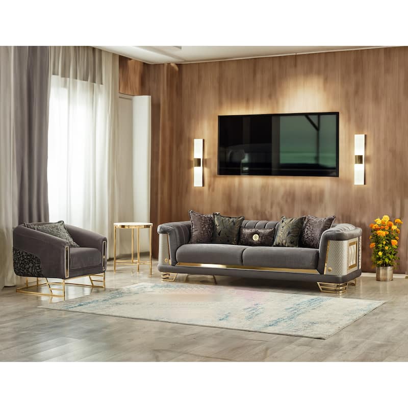 Renillo Upholstered Velvet Accent Chair