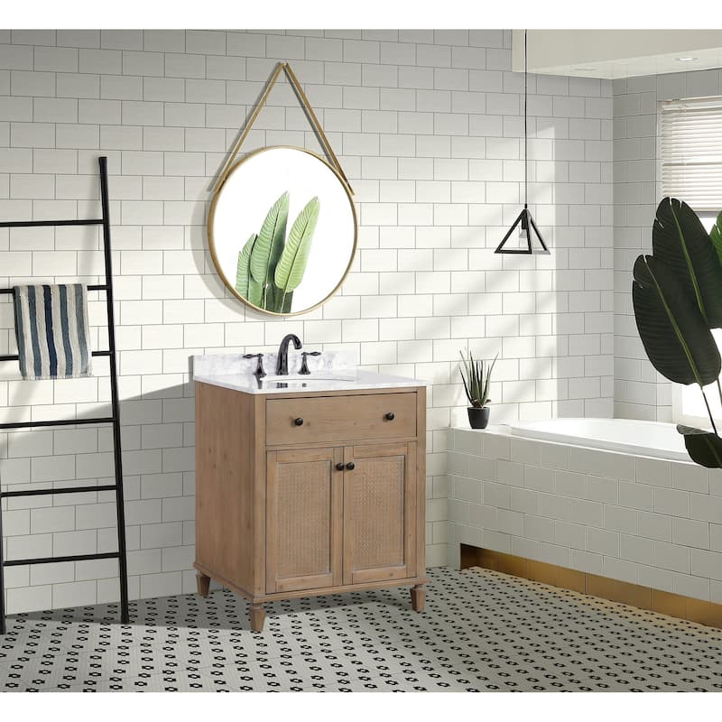 Ari Bath, Annie 30" Bathroom Vanity, Weathered Fir - 30