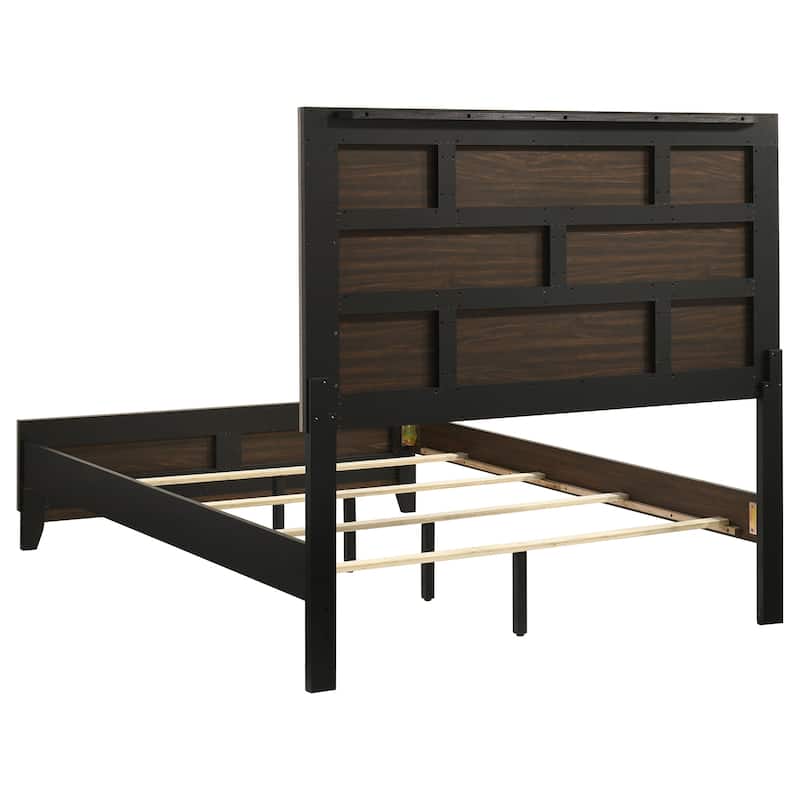 Watson Transitional Wood Panel Bed