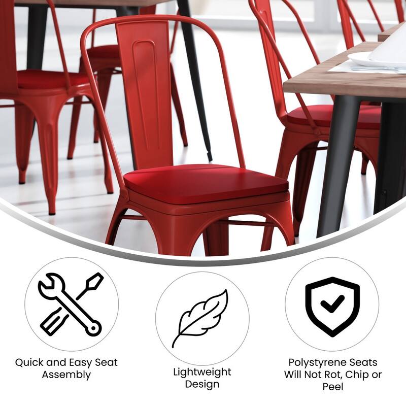 All-Weather Commercial Stack Chair & Poly Resin Seat