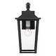 preview thumbnail 3 of 5, Stoneleigh 1-Light Mottled Black Outdoor Wall Lantern
