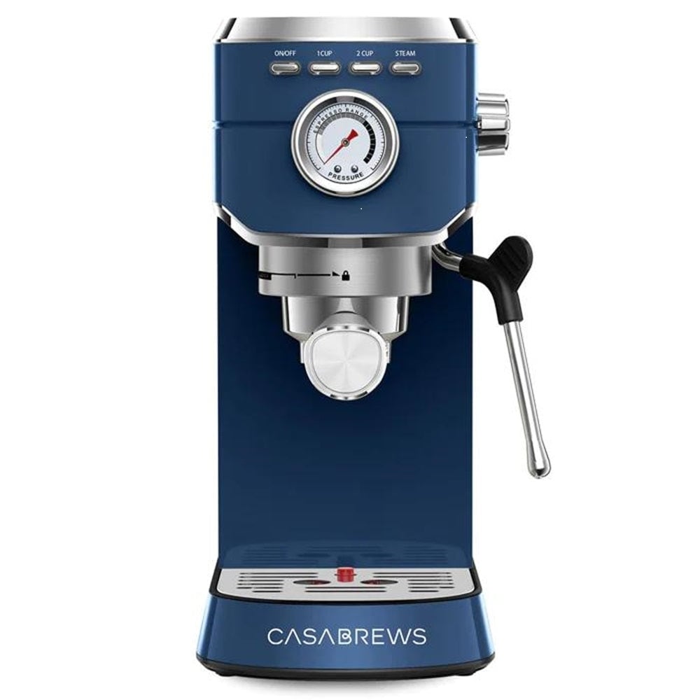 CASABREWS Professional 20 Bar Espresso Machine with 34oz Removable Water Tank Sapphire Blue N A