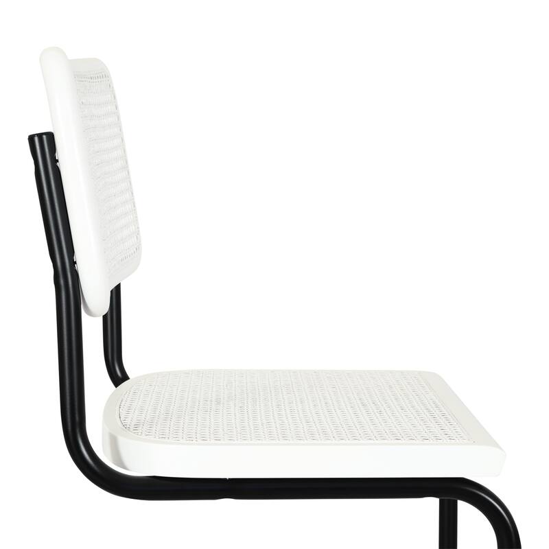 Breuer Chair Company Marcel Breuer Cesca Cane Cantilever Side Chair w/ Black Steel Frame (Various Wood & Cane Colors)