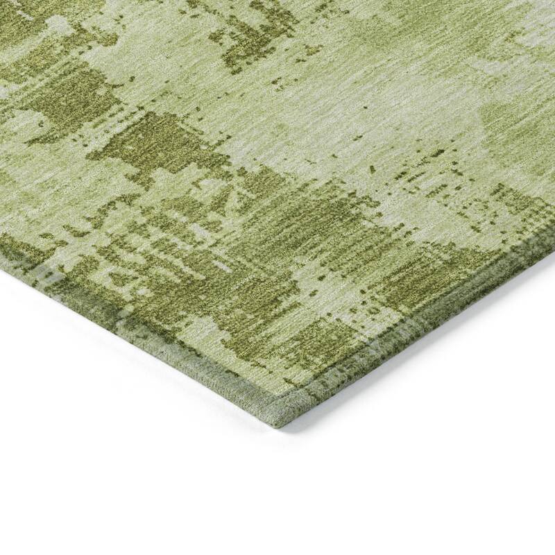 HomeRoots Abstract Transitional Rectangle Outdoor Rug