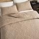preview thumbnail 7 of 8, Wholinens Stonewashed Cotton Floral Bedspread Reversible Quilt Set