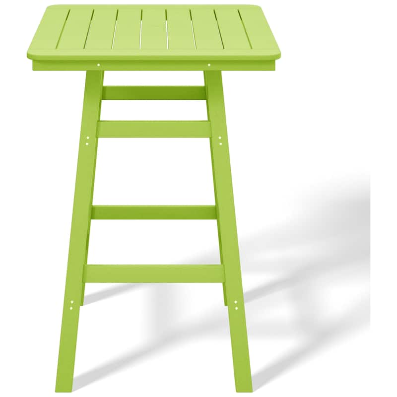 Laguna Hdpe All Weather Outdoor Patio 30" Square Bar Table