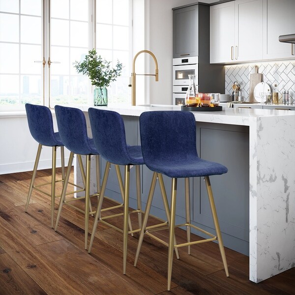 Homy Casa 26 Modern Upholstered Counter Stool Set Couter