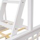 preview thumbnail 32 of 71, Modren Twin Over Full Functional Bunk Bed With Ladders and Two Storage Drawers