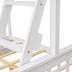 preview thumbnail 11 of 54, Space-Saving Twin Over Full Bunk Bed with Drawers, Solid Wood Frame with Guardrails and Ladder, Detachable into 2 Platform Beds